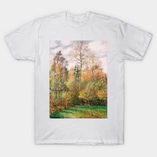 Autumn Poplars, Eragny by Camille Pissarro T-Shirt